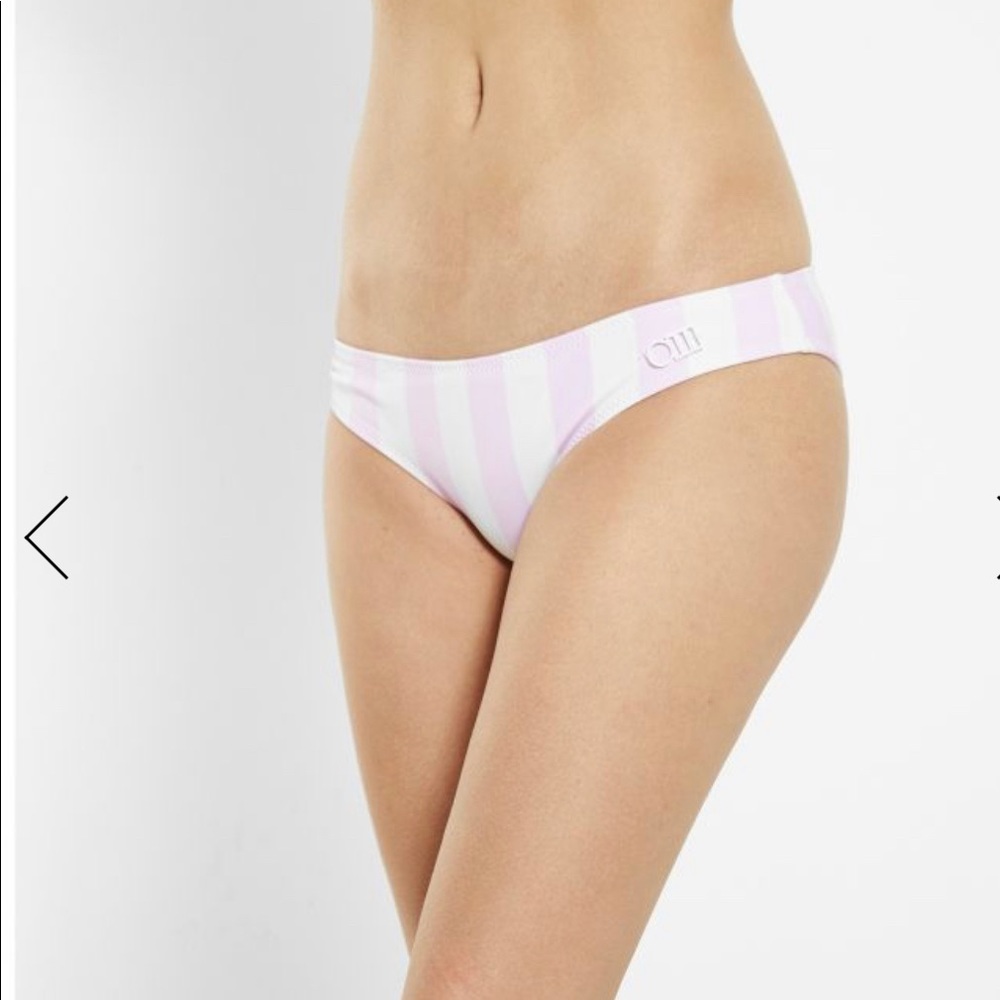New Solid & Striped Elle Striped Bikini Bottom Size XS